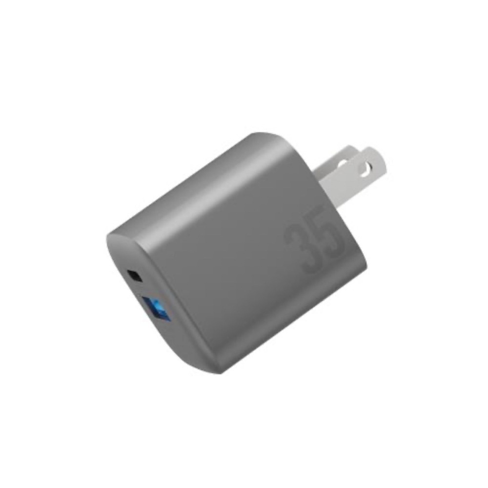 ENERGEA Ampcharge 35W GaN 雙孔快充電源供應器 PD快充 + QC3.0 充電頭-細節圖2