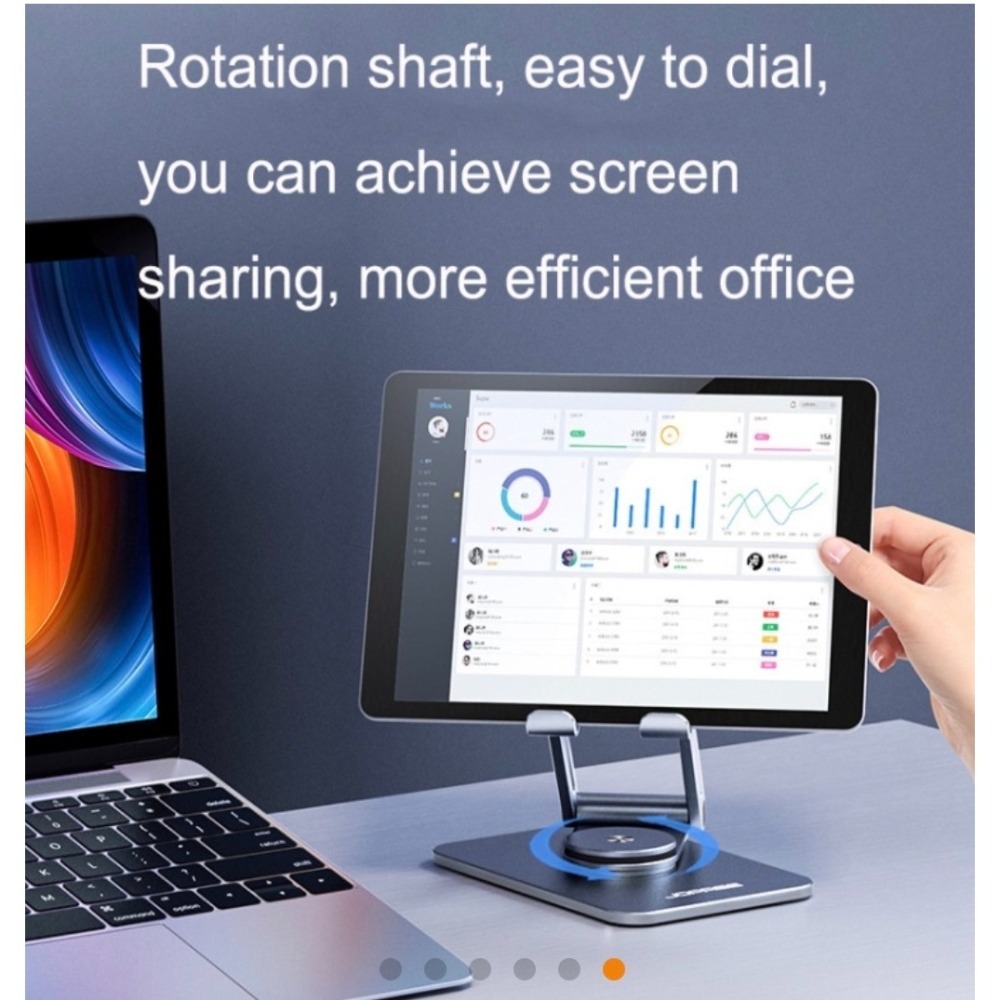 小天 X58 桌面可旋轉鋁合金手機平板支架-細節圖6
