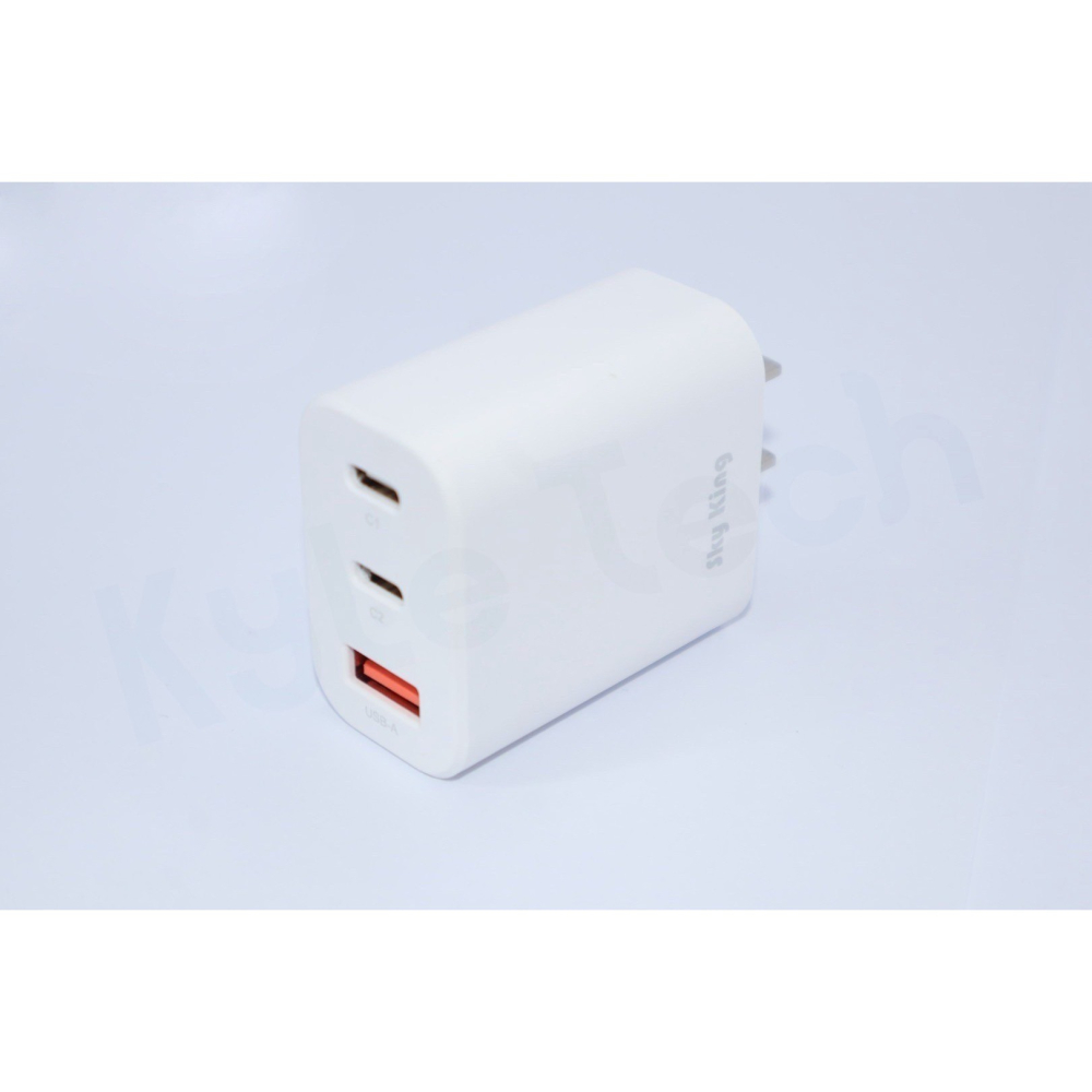 氮化鎵3孔33W 充電器 急速充電 三孔可同時充電 2PD+QC Type-C USB BSMI認證-細節圖7