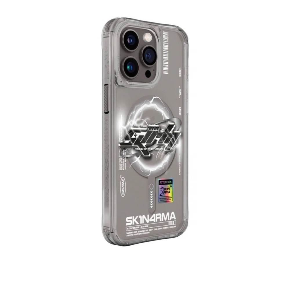 SKINARMA 日本東京 Bolt 閃電漩渦磁吸防摔手機殼 附掛繩環 iPhone 15 Pro / Pro Max-細節圖5