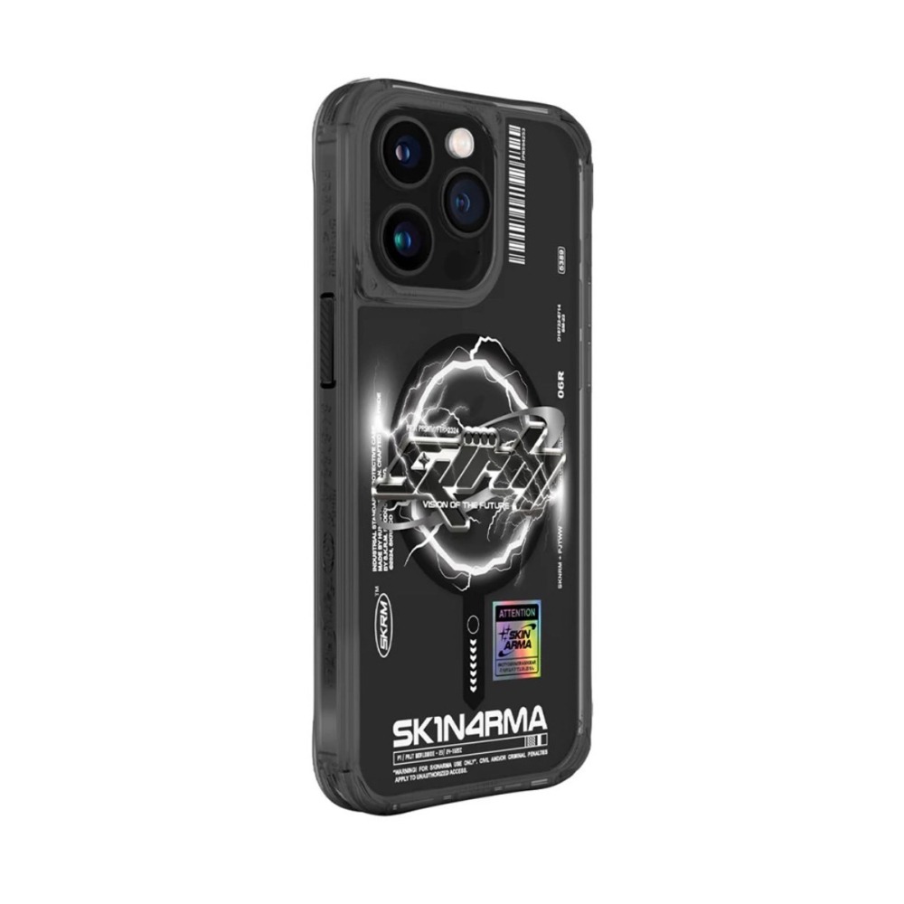 SKINARMA 日本東京 Bolt 閃電漩渦磁吸防摔手機殼 附掛繩環 iPhone 15 Pro / Pro Max-細節圖9