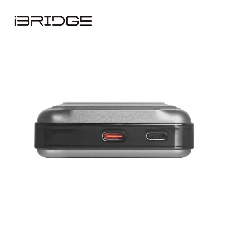 【iBRIDGE】10000mAh 磁吸支架式行動電源 藍黑雙色款 (IBM001)-細節圖9