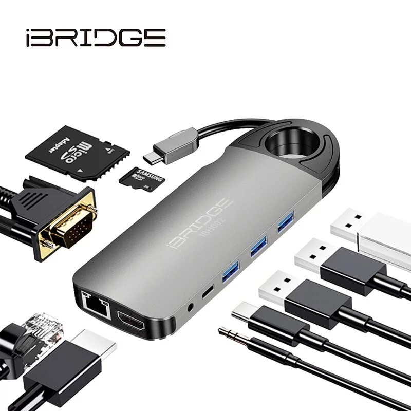 【iBRIDGE】10合1 Type-C Hub 多功能4K轉接器(IBH002)-細節圖2