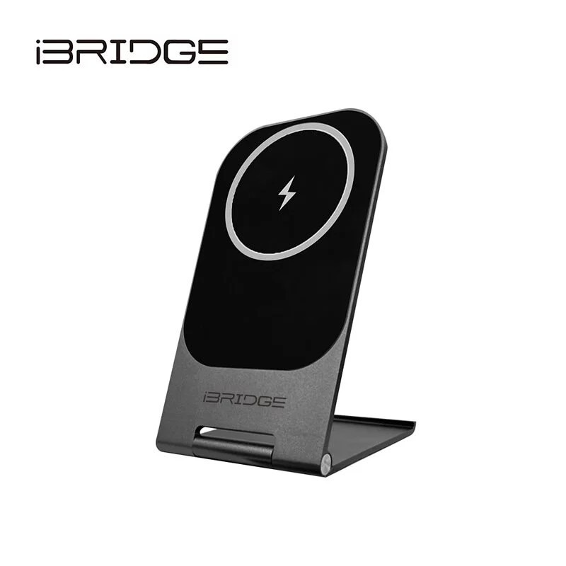 【iBRIDGE】15W超輕薄金屬支架無線充電器(IBW010)-規格圖2