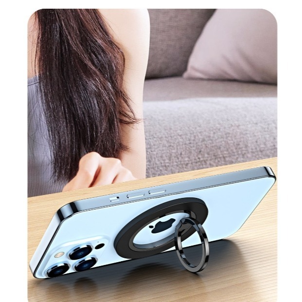 360度可旋轉MagSafe磁吸指環支架 磁吸無線充 360°旋轉支架 手機支架 合金支架  折疊懶人支架 金屬支架-細節圖8