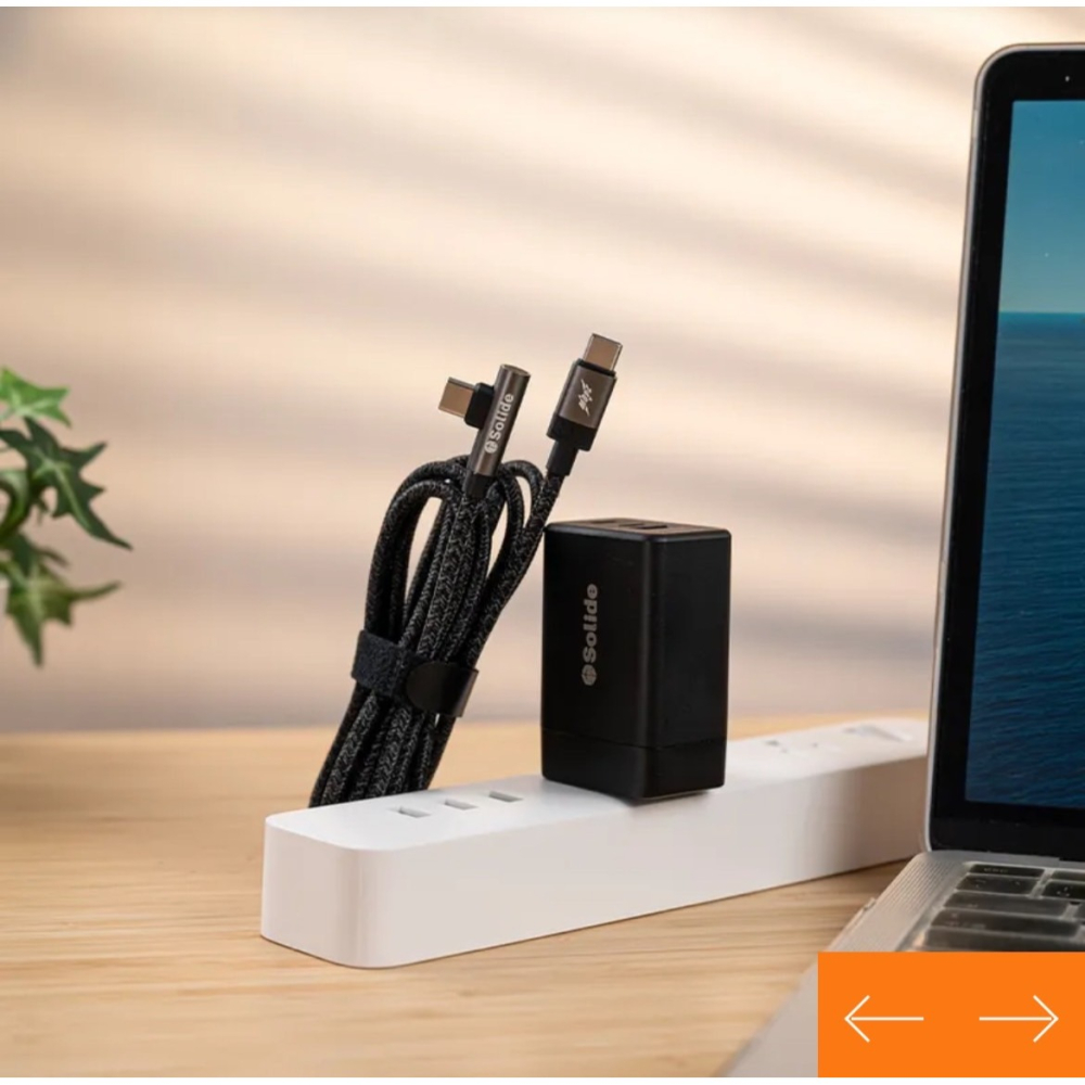 L型耐彎折編織傳輸線 USB-C to USB-C 160cm-細節圖3