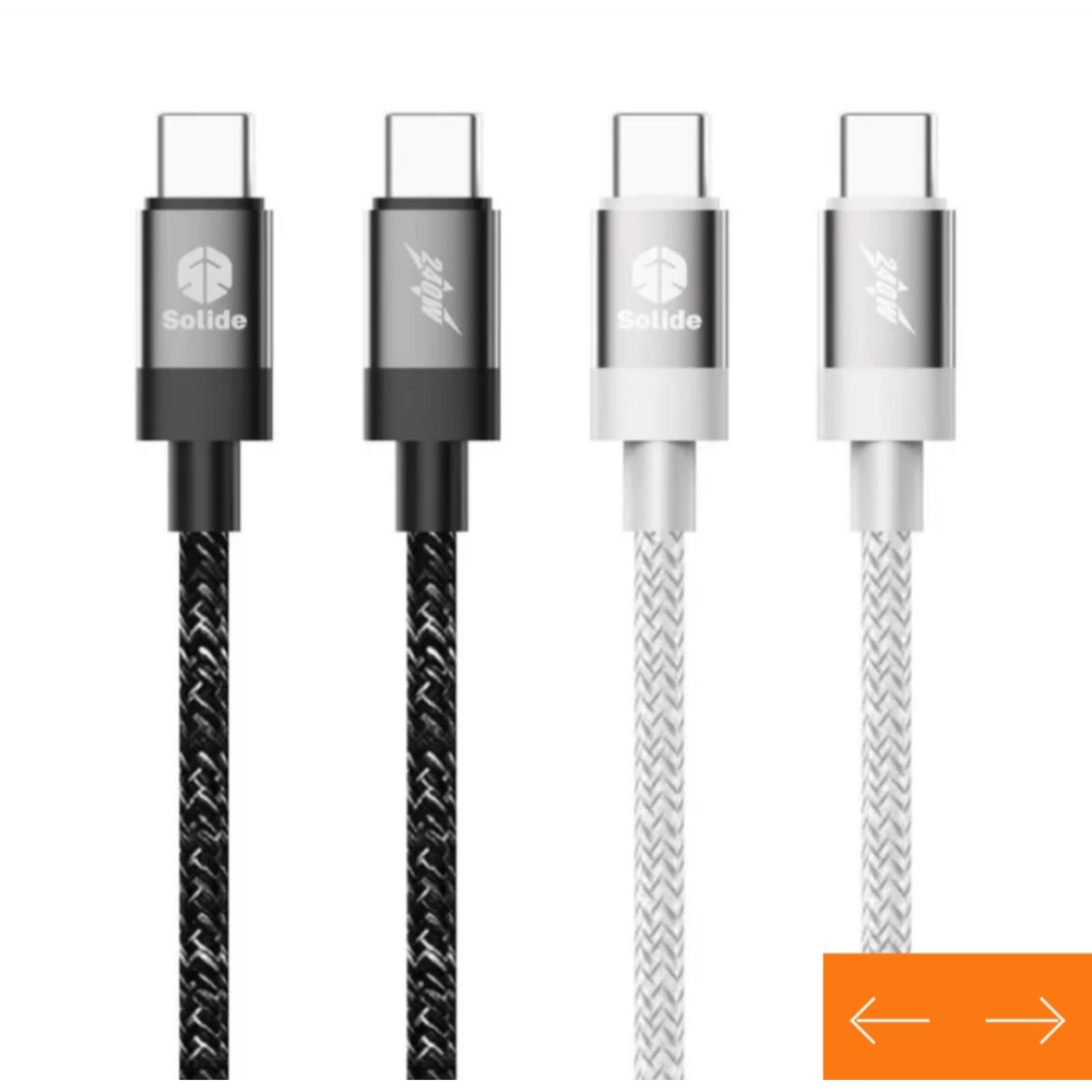 耐彎折編織傳輸線 USB-C to USB-C 160cm-細節圖2