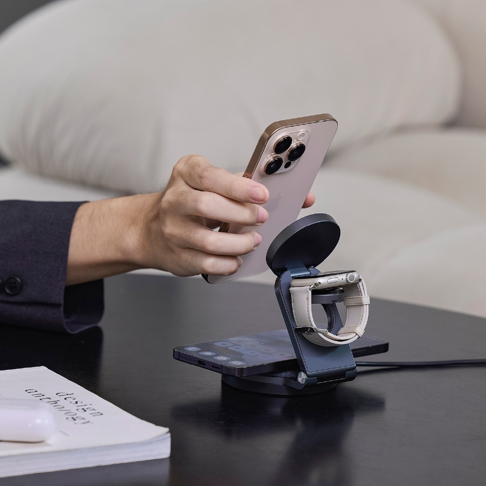 Mag 360 Qi2 雙15W三合一旅行磁吸無線充電座-細節圖9