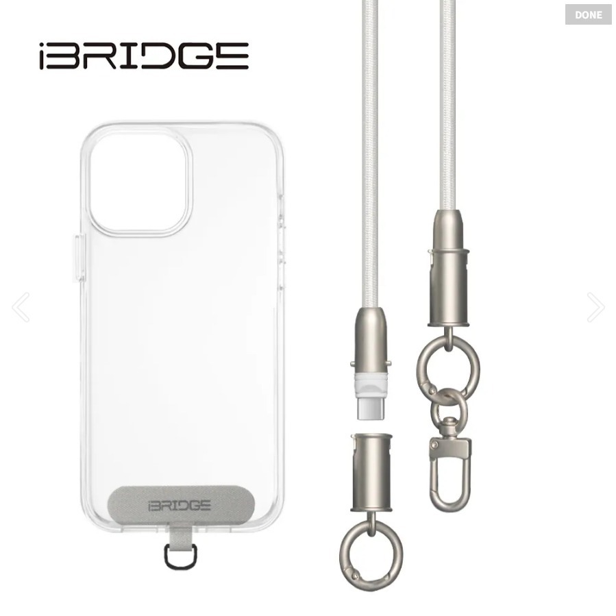 【iBRIDGE】編織掛繩急速充電線-140cm (IBA009)-細節圖2