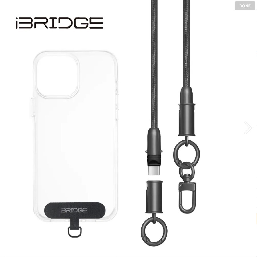 【iBRIDGE】編織掛繩急速充電線-140cm (IBA009)-規格圖6