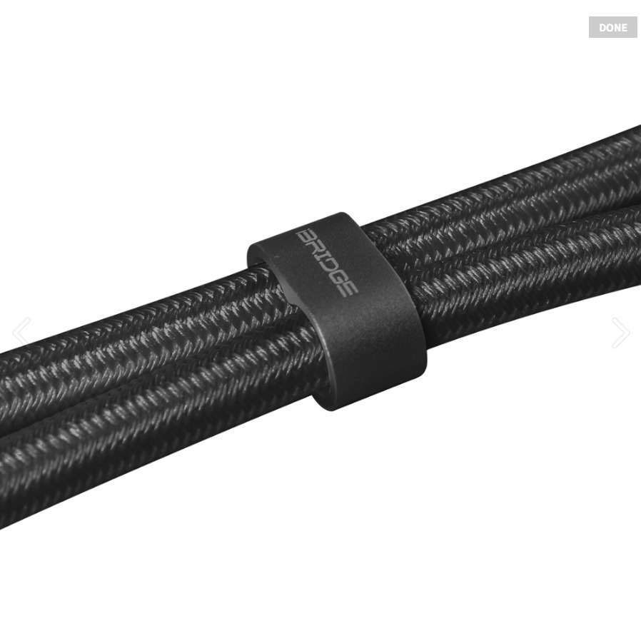 【iBRIDGE】編織掛繩急速充電線-35cm (IBA009)-細節圖4