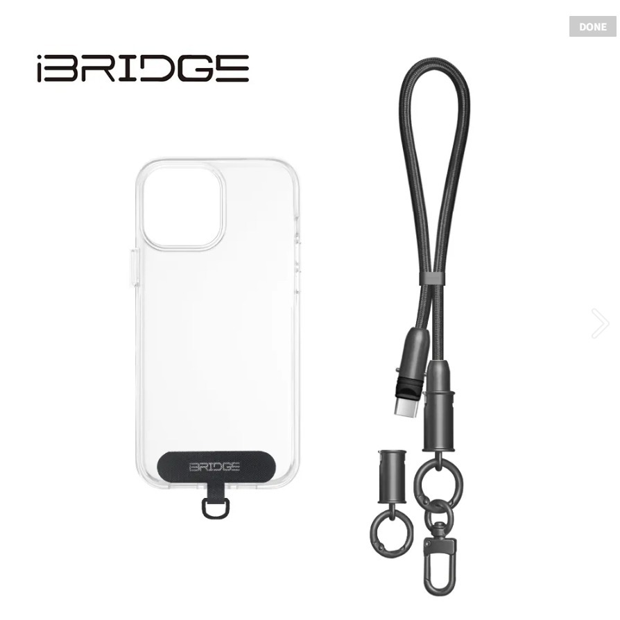 【iBRIDGE】編織掛繩急速充電線-35cm (IBA009)-規格圖6