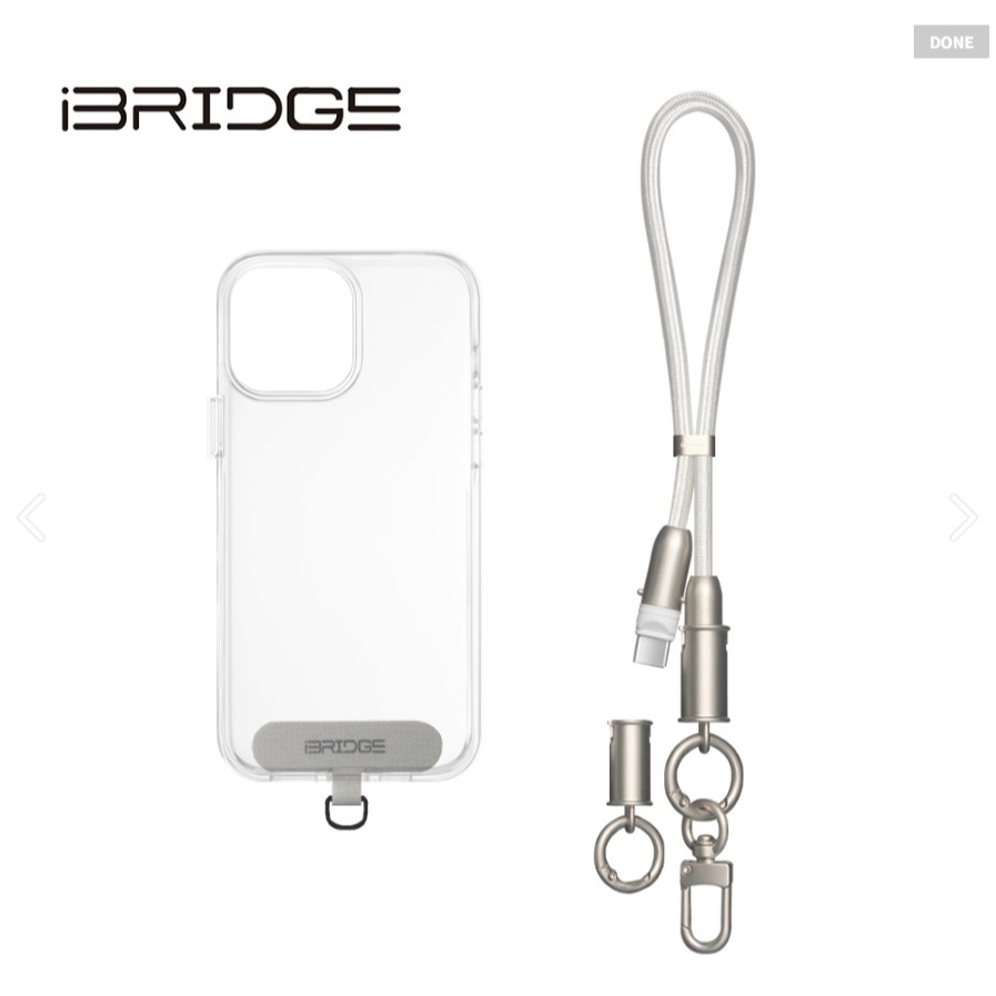 【iBRIDGE】編織掛繩急速充電線-35cm (IBA009)-規格圖6