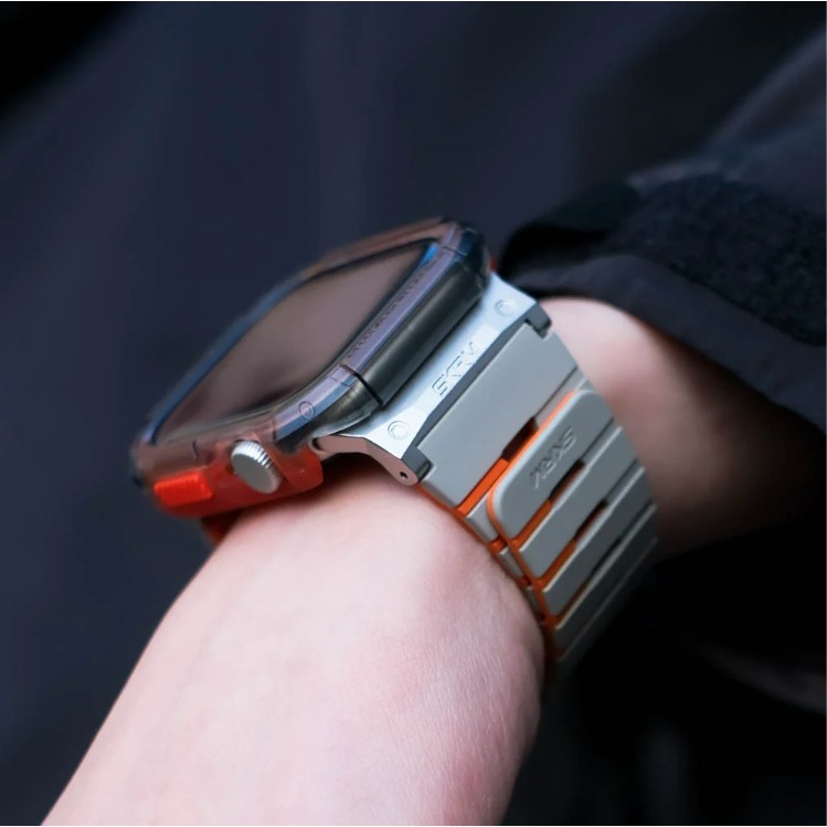 Gemini Apple Watch 雙色矽膠磁吸錶帶-細節圖4