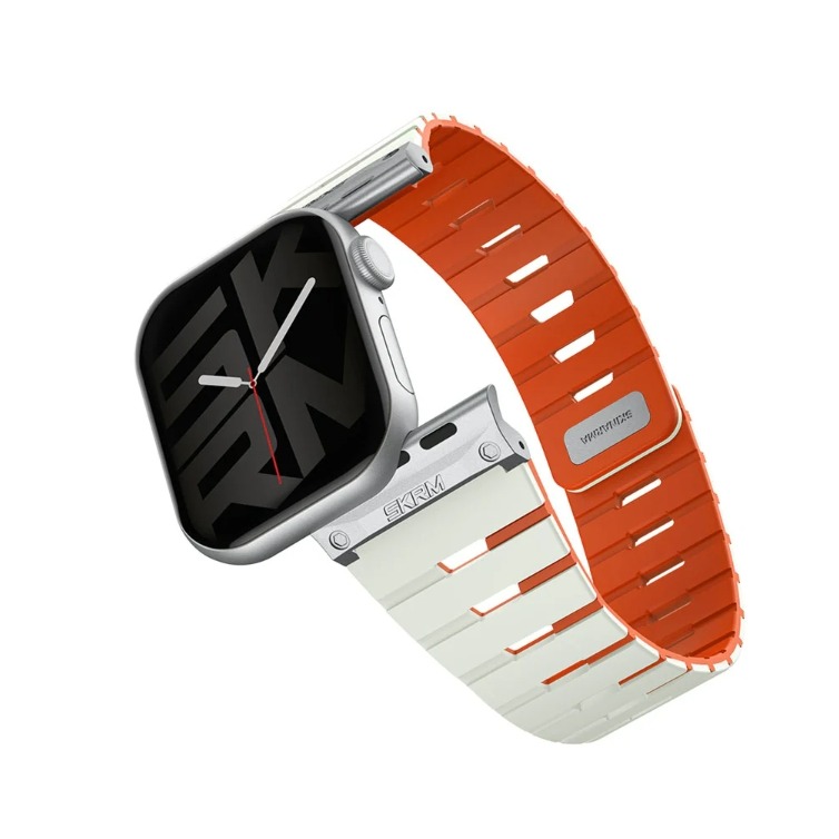 Gemini Apple Watch 雙色矽膠磁吸錶帶-規格圖9