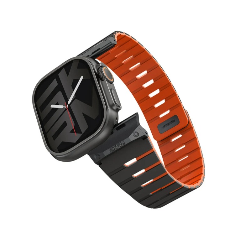 Gemini Apple Watch 雙色矽膠磁吸錶帶-規格圖9