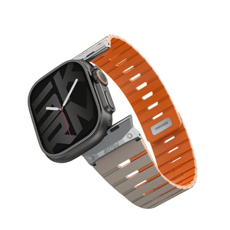 Gemini Apple Watch 雙色矽膠磁吸錶帶-規格圖9