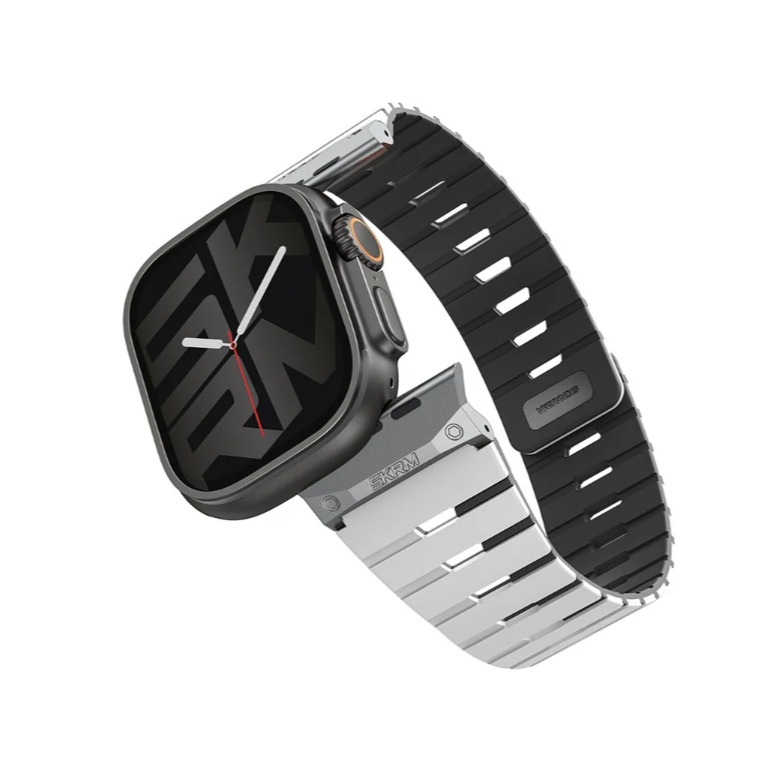 Gemini Apple Watch 雙色矽膠磁吸錶帶-規格圖9