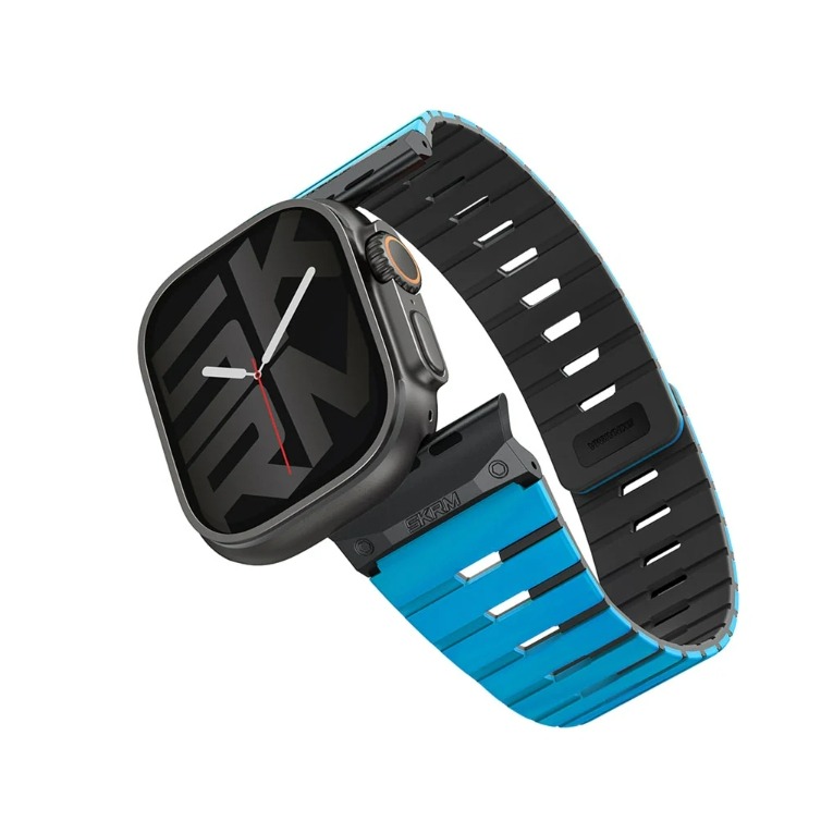 Gemini Apple Watch 雙色矽膠磁吸錶帶-規格圖9