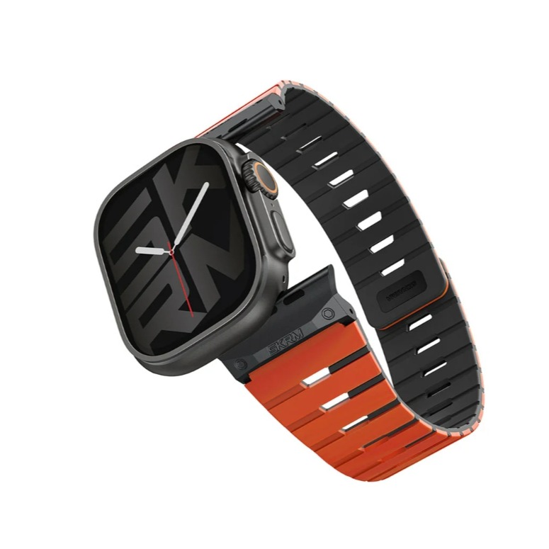 Gemini Apple Watch 雙色矽膠磁吸錶帶-規格圖9