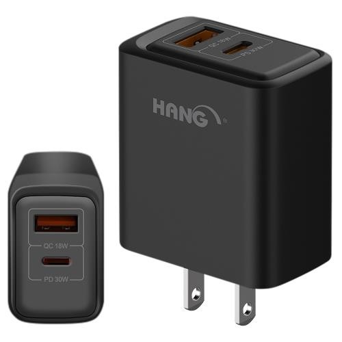 HANG C33 GaN氮化鎵 30W PD+QC 雙口輸出充電器-規格圖1