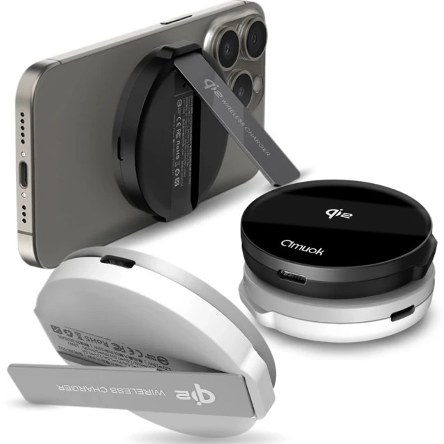 amuok 15W Qi2極簡磁吸無線充電器 MagSafe 磁吸無線充電盤 磁吸式充電盤-細節圖2