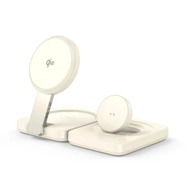 Lisen 2E567 15W Qi2認證 三合一磁吸無線充折疊支架-規格圖5