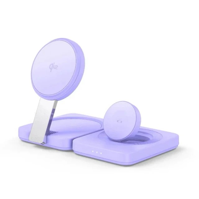 Lisen 2E567 15W Qi2認證 三合一磁吸無線充折疊支架-規格圖5