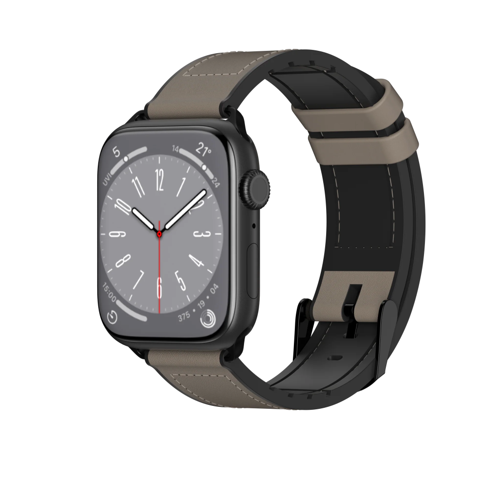 Hybrid 矽膠真皮錶帶-細節圖5