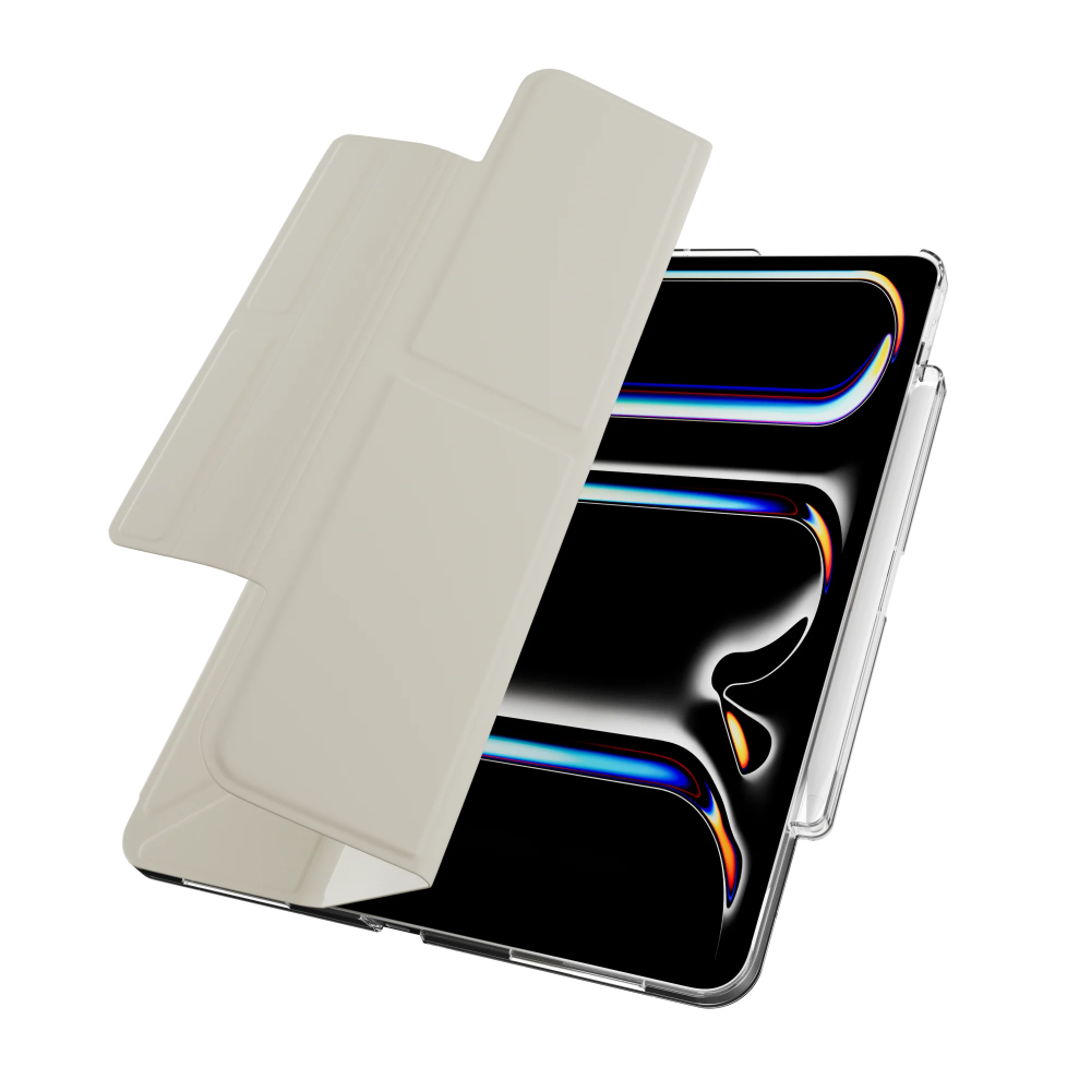 Facet 全方位支架透明背蓋保護套 (筆槽款)-細節圖7