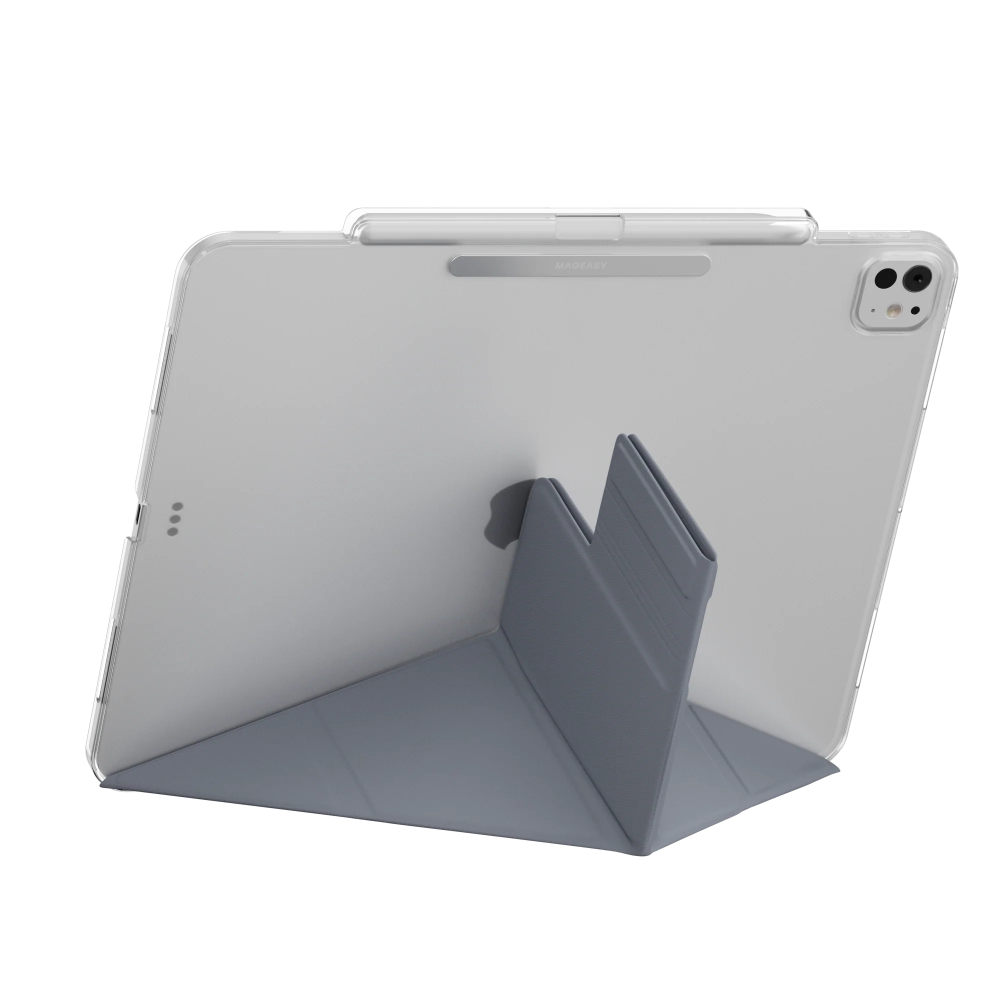 Facet 全方位支架透明背蓋保護套 (筆槽款)-細節圖4