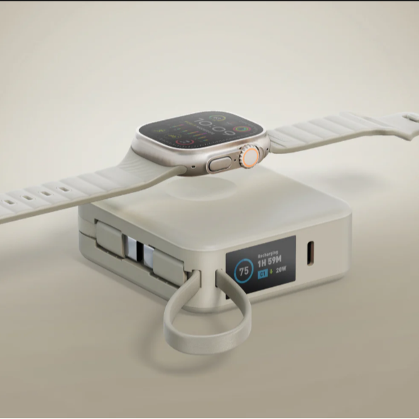 ENERGEA Mini+10000mAh 磁吸帶線行動電源 USB-C to USB-C｜WH標示-細節圖6