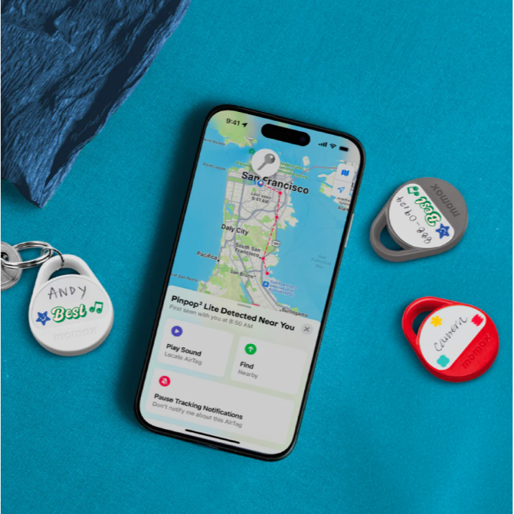 Momax 摩米士 Pinpop² Lite Find My 全球防丟器 (適用 Apple / Android)-細節圖2