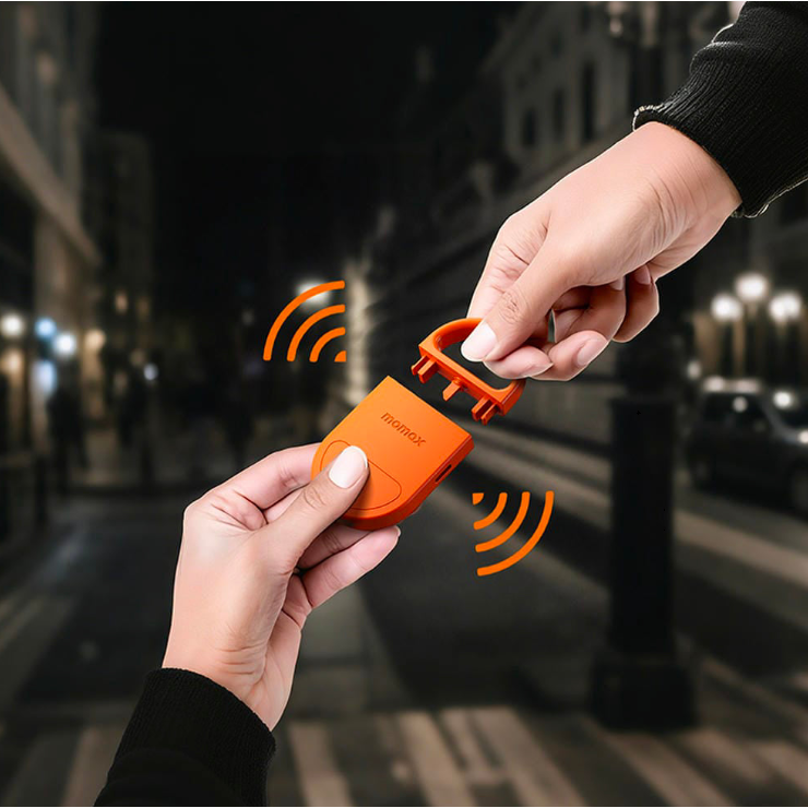 Momax 摩米士 PinBuzz 可充電防盜個人警報器 Find My 全球防丟器-細節圖2
