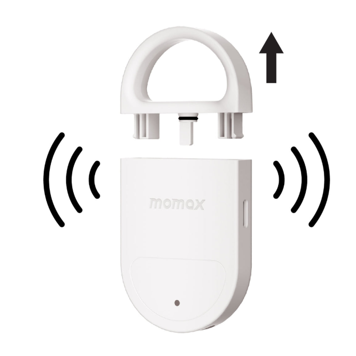 Momax 摩米士 PinBuzz 可充電防盜個人警報器 Find My 全球防丟器-細節圖9