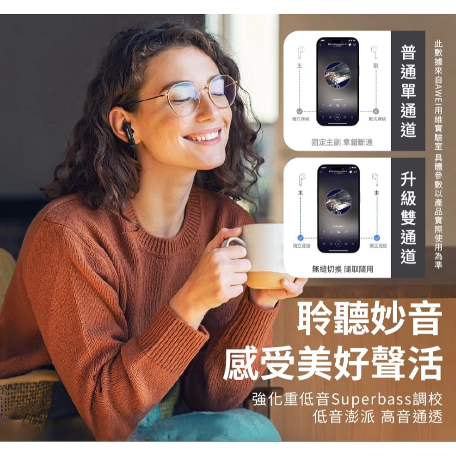 AWEI ENC抗噪 T86S 真無線藍牙耳機 TWS耳機 IPX6防水防汗 通話抗噪 入耳式 藍牙6.0-細節圖8