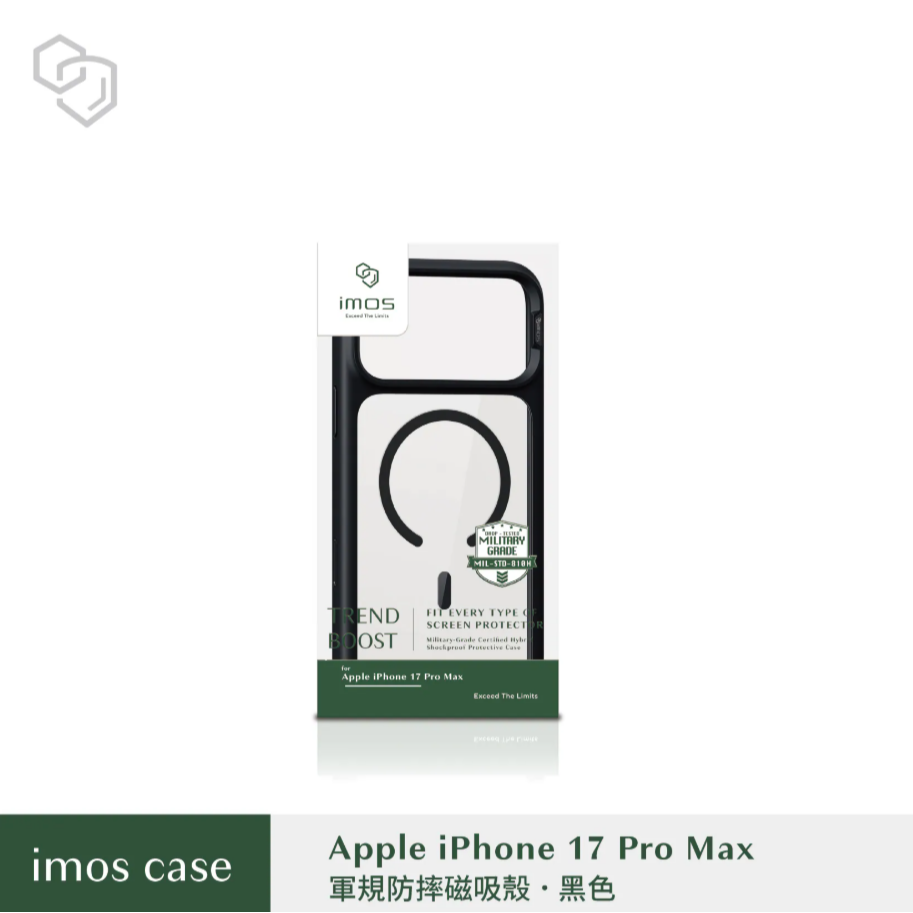 iPhone17 Pro Max 磁吸軍規防震保護殼-5色-規格圖1