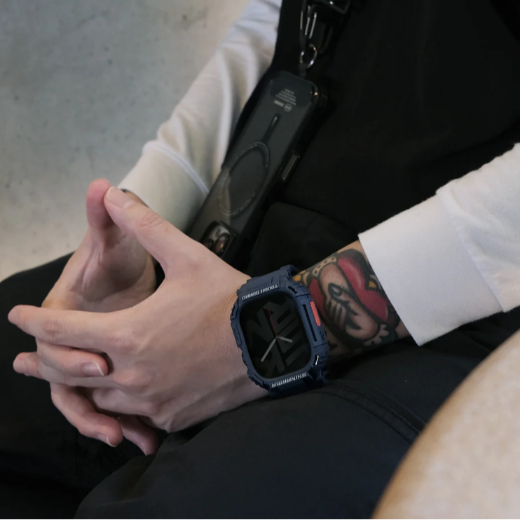 SKINARMA 日本東京 Mecha Apple Watch 一體成形錶帶-細節圖3