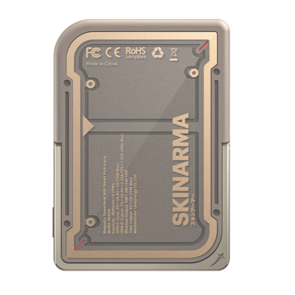 SKINARMA 日本東京 Mecha 5000mAh 20W 磁吸支架款行動電源｜WH 標示-規格圖11