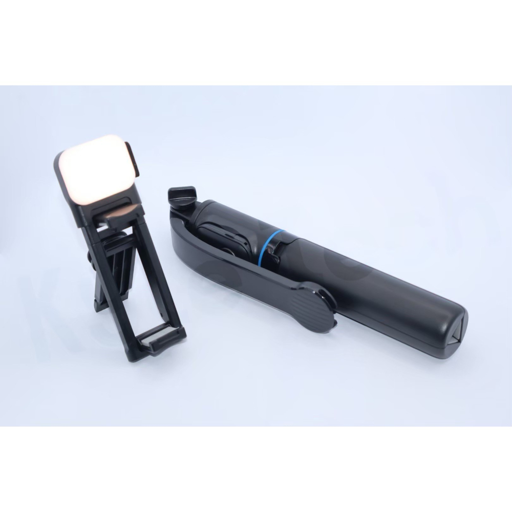 可拆式補光燈自拍桿三腳架（有燈版）| 藍芽遙控 一體收納-細節圖4