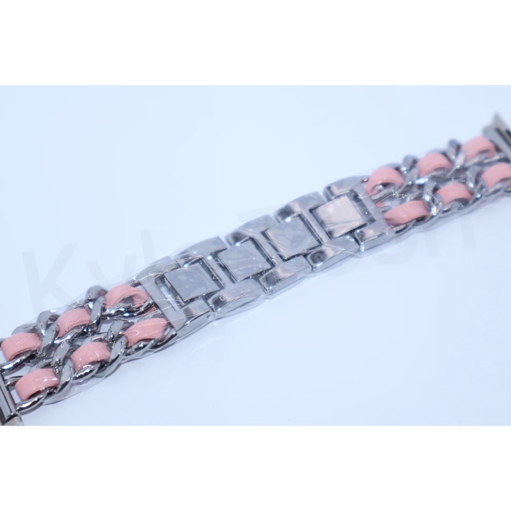 Apple Watch 時尚拼接錶帶 | 精鋼鏈 + 布藝質感-規格圖5