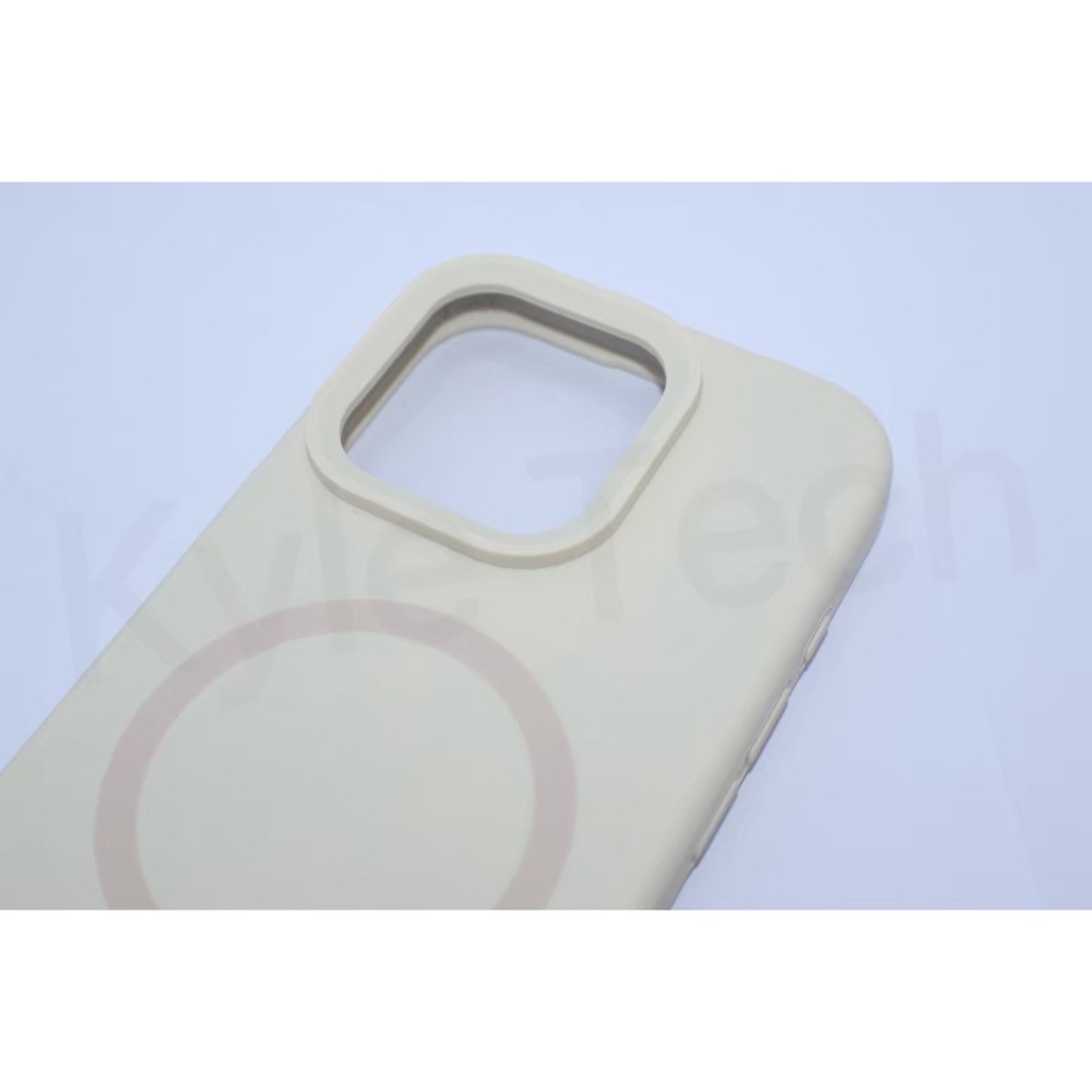 柔霧液態矽膠磁吸手機殼-奶霜白-細節圖5