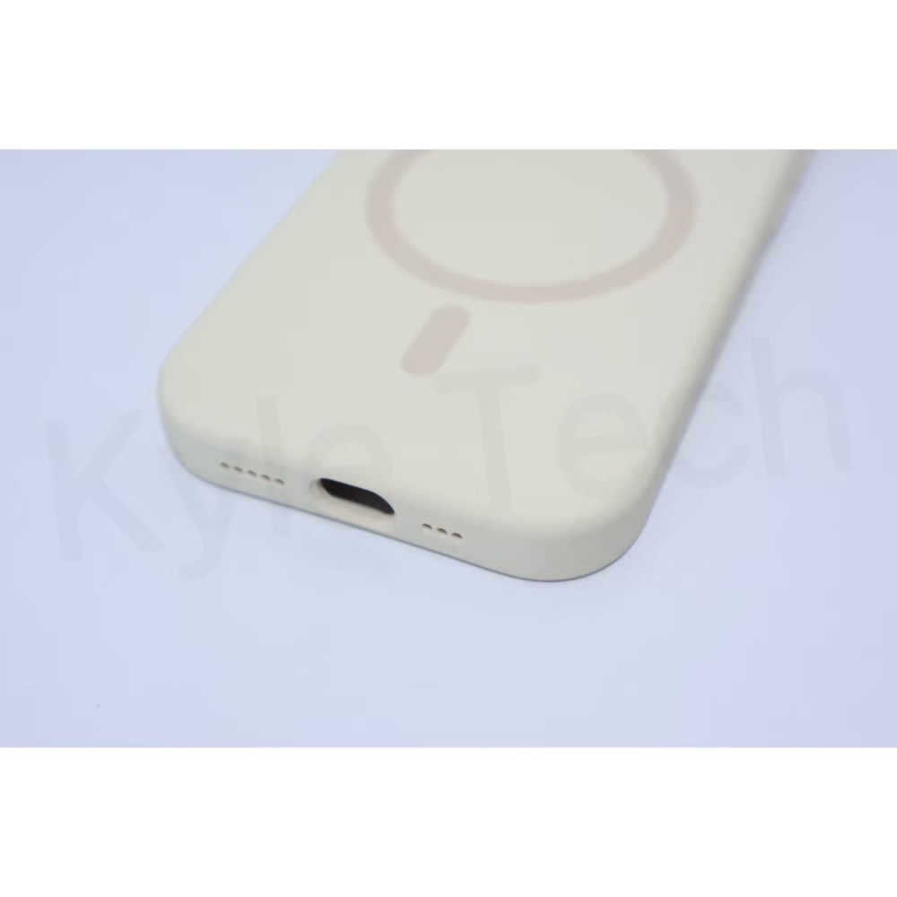 柔霧液態矽膠磁吸手機殼-奶霜白-細節圖6