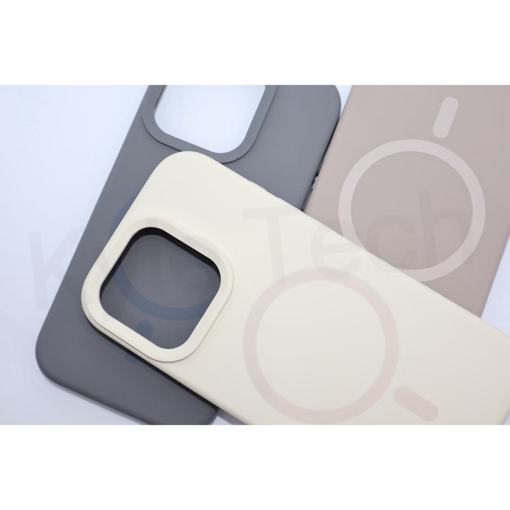 柔霧液態矽膠磁吸手機殼-霧面灰-細節圖2