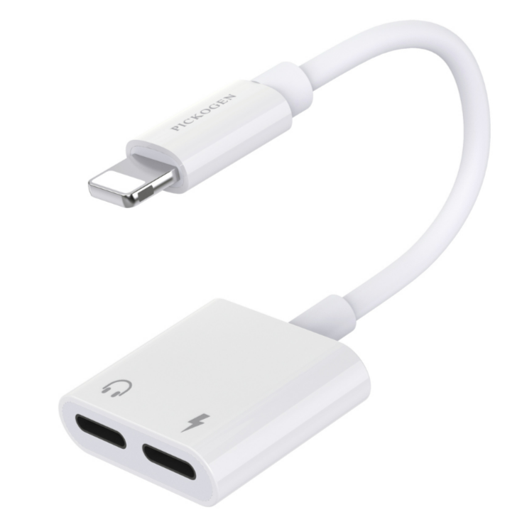 PICKOGEN 皮克全 雙Lightning轉接頭轉接器轉接線 充電聽歌線控通話-細節圖2