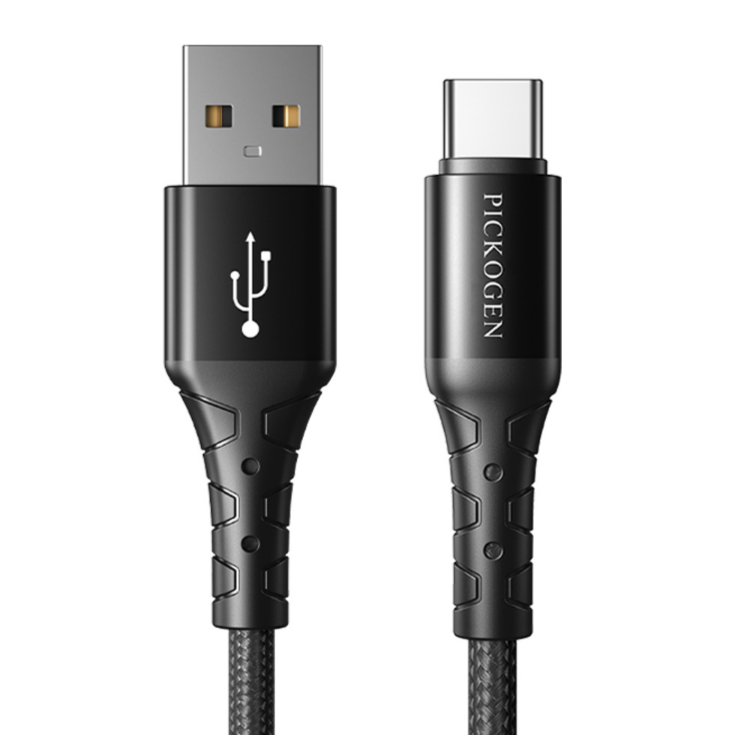 PICKOGEN USB-A to Type-C充電線傳輸線編織線 1M/2M-規格圖1
