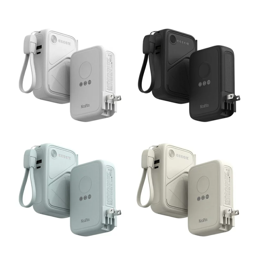 KooPin台灣製造 X3固態電芯 20W八合一快充行動電源10000mAh(CCC認證/快充/磁吸)-細節圖2