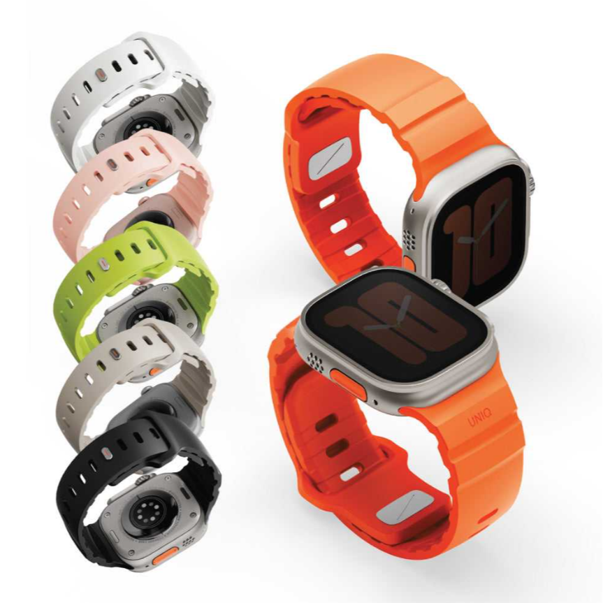UNIQ 新加坡 Alton Apple Watch 防水矽膠雙色錶帶-細節圖2