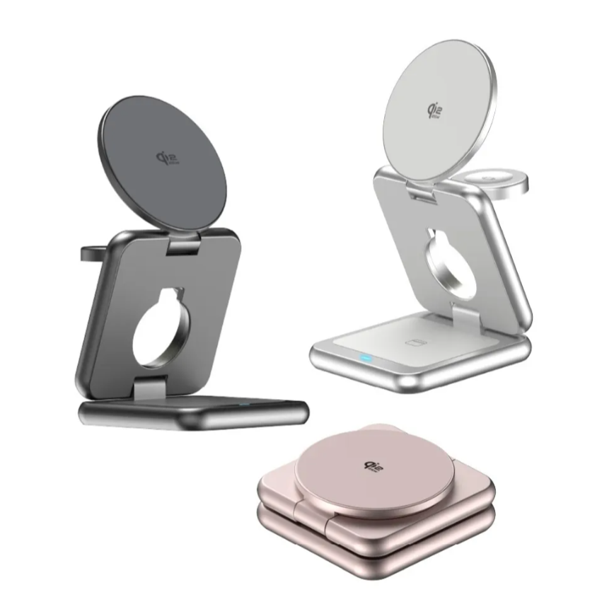 aircolorqi2.2 25W 便攜三合一摺疊磁吸無線充電座 (180°全摺疊 便利攜帶 蘋果產品全可充)-細節圖6