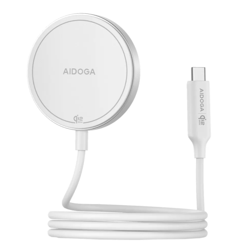 AIDOGA Qi2.2 25W快充 磁吸無線充電盤充電器 MagSafe 1M 支援安卓/手機/耳機-細節圖2